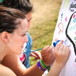 Paint your own t-shirts at our Music4Children yurt in the Green Futures field