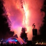 Fireworks during The Killers' headline set.