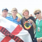 The Boys reppin' the Leicester flag