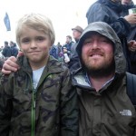 My son Adam with Guy Garvey at the Park stage just after the Golden Silvers, lovely man.