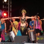 Amazing dancers and steel band drummers