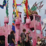 I wish I lived in the pretty pink castle...
