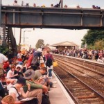 The horrendous queue for the train on the way back!