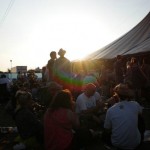 Sunset over the John Peel Stage