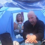 Mike and me in tent