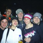 Us at the Silent Disco in the park