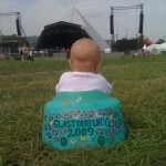 milas 1st glasto, the previous year she was in mummies belly as she litter picked this field