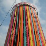 Ribbon tower during the day