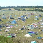 Graveyard of abandoned tents, 2005.