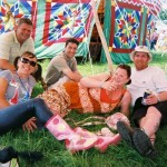 Lisa,Terri,Cliff,Yozzer and Bod just chillin in the healing fields, Sheer Bliss!!