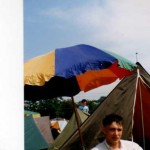 We set up tent right in front of the Pyramid stage back then