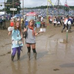 mandatory "it's muddy but we're fashionable" photo