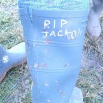 Cutomized our wellies for Jackooo! lol