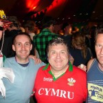 Paul, Ted & Andrew with the Welsh Wizard, Russell Grant in the Acoustic Stage bar.