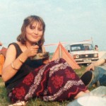 My first Glastonbury - age 17! Abiding memories - The Cure playing in a thunderstorm, The Waterboys, naked men on horses.
