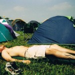 This is me chilling out with the satisfaction of the tent being up...bliss