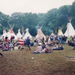 Tipi field my first year at Glastonbury