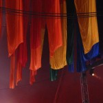 Flags in Avalon stage tent