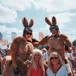 me & my friend with kangaroo's!