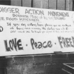 Digger Action Movement provided food kitchens at early events.
