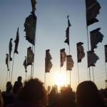 Sunset at the Pyramid Stage on Saturday
