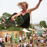 The Greenpeace field crowds were provided with hours of awesome tricks from professional skaters throughout the weekend