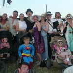 The whole crew at Scissor sisters, saturday night pyramid stage!