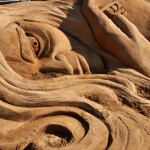 The sand sculpture - up close