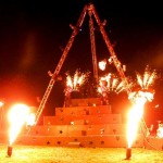 Temple of Fire, Arsonist Pyramide & External Combustion. (Sun 2010 Fire corner, Glebeland)