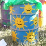 A smiley sunshine bin...great.