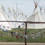 tipis and bunting.