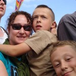 The Whiting Family enjoying the music, sunshine!! and experience of Glastonbury 2008! xx