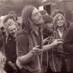 Photo by Geoffrey Bowler of Glastonbury Fayre, Summer solstice, 1971