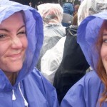 Rain or shine, Glastonbury delivers big smiles. Me and my sister at the Pyramid.