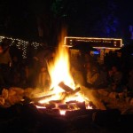 The campfire at Strummerville.