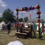 Random Piano in Green Fields- Having a sing-along with a friendly group of other Glasto goers, with amazing weather.. Grrreat Times! x
