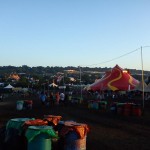 A nice view overlooking part of the festival