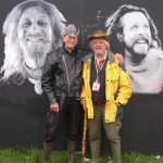 Nik Turner (Hawkwind) & Andrew Kerr - the brains behind the whole glastonbury festival idea