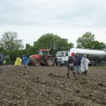 Even the milk lorry got stuck in the mud!