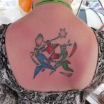 My Glastonbury logo tattoo, done about 6 months before the festival to mark the aniversary of my 7th year at the festival!! love it!