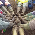 all together in the mud !