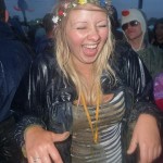 Charlotte Evans. First time at Glastonbury and loving every minute.
