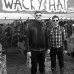 Swedish dubstep duo Gustav and Ludwig fail to find the humour in Wacky Hats sign.