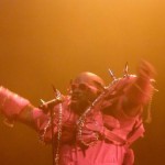 Cee Lo Green in his "satanic tomato" outfit