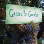 the brilliant Guerilla Garden in the Kidz Field, with the lovely creator and head Guerilla, Timmeh :)