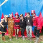 Sarah, Glen, Vic, Rach, Jay and Ant. Outside Circus tent, where Jay had just been performing.