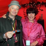 Divine's Charlotte Borger with Billy Bragg at Leftfield