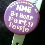 Happy Mondays inspired badge from the NME stall.