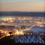 A beautiful view of Glastonbury in all it's wonder!!