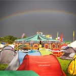 Magical rainbow over the Green Fields